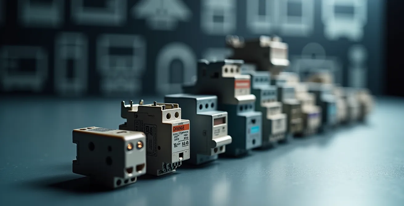 Schéma visuel montrant une matrice de priorisation des circuits électriques d'une maison