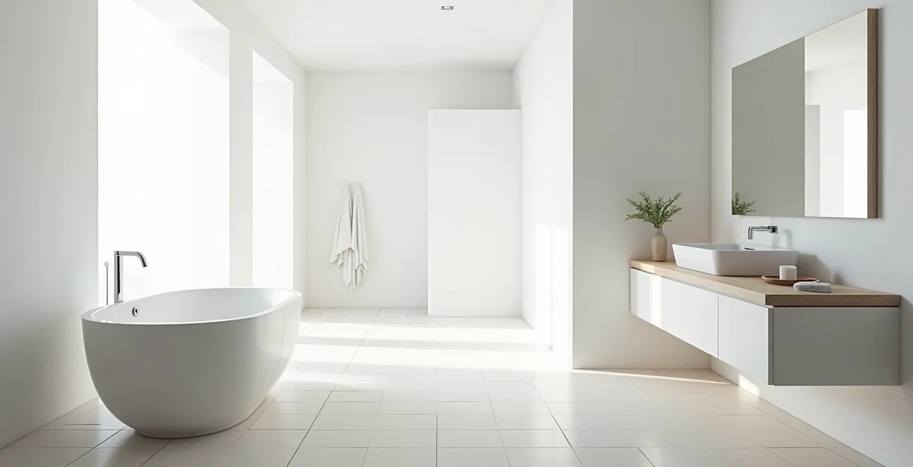 Zones de sécurité électrique dans une salle de bain française selon la norme NF C 15-100