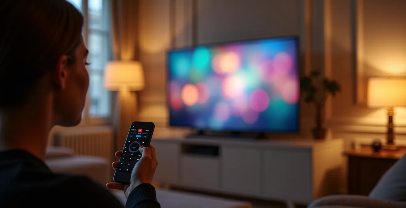 Comparaison visuelle des modes d'affichage TV et leur impact énergétique