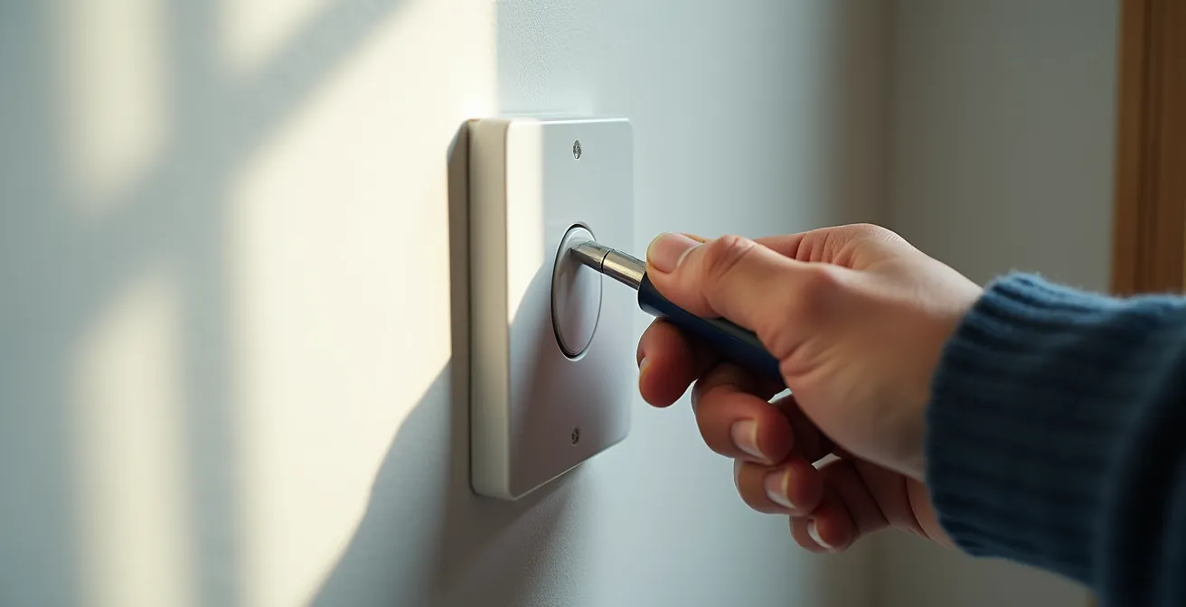 Installation d'un variateur LED moderne compatible sur un mur français